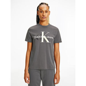 Calvin Klein dámské šedé tričko - M (PTP)